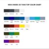 tank top color chart - Snoopy Store